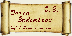 Dario Budimirov vizit kartica